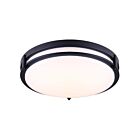 Canarm LFM112A16BK-3CCT Gilda 31.5W Matte Black LED Flush Mount CCT Selectable
