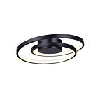 Canarm LFM259A16BK LIVANA 25W Matte Black LED Flush Mount