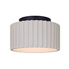Canarm LFM339A11SRB Tavi 20W Matte Black LED Flush Mount CCT Selectable