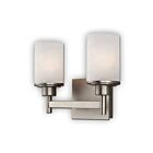 Canarm Lyndi 2 Light Brushed Nickel Wall Light IVL408A02BN
