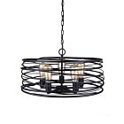 Canarm Ryland IPL411B05BK22 5-Lights Matte Black Chain Pendant