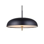 Canarm Kelvin LPL287A01BKG Matte Black and Gold 33W Cord Pendant