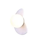 Canarm LWF336A01WHG Fenn 10W Matte White and Gold Accent LED Wall Light 3000K