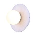 Canarm LWF336A01WHG Fenn 10W Matte White and Gold Accent LED Wall Light 3000K