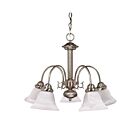 Nuvo Lighting Ballerina 60-181 5-Light Brushed Nickel Chandelier