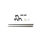 CSC LED AL8-R-KIT-BK Recessed Kit For 8' Black Architectural Linear Strip