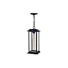 CWI Lighting Blackbridge 0409P6-1-101 Black 1 Light 60W Outdoor Pendant