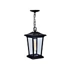 CWI Lighting Leawood 0413P8-1-101 Black 1 Light 60W Outdoor Hanging Light