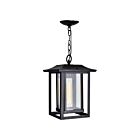 CWI Lighting Winfield 0414P10-1-101 Black 1 Light 60W Outdoor Hanging Light