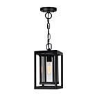 CWI Lighting Mulvane 0415P7-1-101 Black 1 Light 60W Outdoor Hanging Light