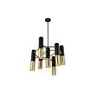 CWI Lighting Anem 1015P17-7-129 Matte Black And Satin Gold 7 Lights 420W Chandelier