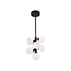 CWI Lighting Arya 1020P12-8-101 Black 8 Lights 16W Pendant