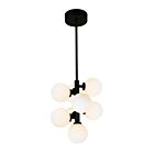 CWI Lighting Arya 1020P12-8-101 Black 8 Lights 16W Pendant