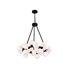 CWI Lighting Arya 1020P26-25-101 Black 25 Lights 175W Chandelier