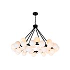 CWI Lighting Arya 1020P39-45-101 Black 45 Lights 315W LED Chandelier