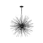 CWI Lighting Savannah 1034P30-9-101 Black 9 Lights 360W Chandelier