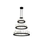 CWI Lighting Juliette 1043P32-3-101 Black 220W LED Chandelier