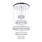 CWI Lighting Madeline 1044P24-601-R-5C Chrome 100W LED Chandelier