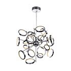 CWI Lighting Colette 1054P31-601 Chrome 95W LED Chandelier