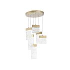 CWI Lighting Carolina 1090P16-6-620 Gold Leaf 50W LED Chandelier