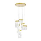 CWI Lighting Carolina 1090P16-6-620 Gold Leaf 50W LED Chandelier