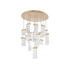 CWI Lighting Carolina 1090P32-16-620 Gold Leaf 140W LED Chandelier