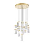 CWI Lighting Carolina 1090P32-16-620 Gold Leaf 140W LED Chandelier