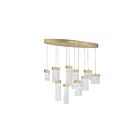 CWI Lighting Carolina 1090P40-10-620-O Gold Leaf 85W LED Chandelier