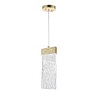 CWI Lighting Carolina 1090P5-1-620-A Gold Leaf 9.5W LED Pendant
