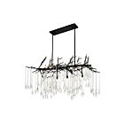 CWI Lighting Anita 1094P47-10-101 Black 10 Lights 400W Chandelier