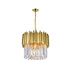 CWI Lighting Deco 1112P16-4-169 Medallion Gold 4 Lights 240W Chandelier