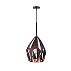 CWI Lighting Oxide 1114P12-1-271 Black+Copper 1 Light 60W Pendant