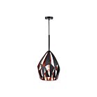 CWI Lighting Oxide 1114P12-1-271 Black+Copper 1 Light 60W Pendant