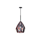 CWI Lighting Oxide 1114P16-1-271 Black + Copper 1 Light 60W Chandelier
