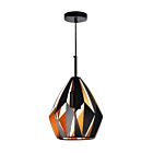 CWI Lighting Oxide 1114P16-1-271 Black + Copper 1 Light 60W Chandelier