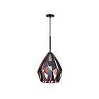CWI Lighting Oxide 1114P20-1-271 Black + Copper 1 Light 60W Chandelier