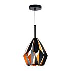 CWI Lighting Oxide 1114P8-1-271 Black+Copper 1 Light 60W Pendant
