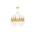 CWI Lighting Orgue 1120P20-42-602 Satin Gold 42 Lights 210W Chandelier