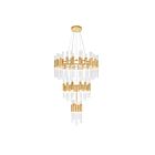 CWI Lighting Orgue 1120P32-123-602 Satin Gold 123 Lights 615W Chandelier
