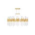 CWI Lighting Orgue 1120P39-72-602 Satin Gold 72 Lights 360W Chandelier
