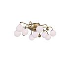 CWI Lighting Element 1125C24-9-268 Sun Gold 9 Lights 63W Flush Mount