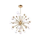 CWI Lighting Element 1125P39-17-268 Sun Gold 17 Lights 119W Chandelier
