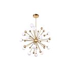 CWI Lighting Element 1125P39-17-268 Sun Gold 17 Lights 119W Chandelier