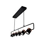 CWI Lighting Moxie 1147P45-6-101 Black 36W LED Chandelier
