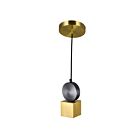 CWI Lighting Saleen 1156P4-625 Brass+Black 4W LED Pendant