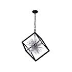 CWI Lighting Starburst 1178P22-6-601 Chrome And Black 6 Lights 240W Chandelier