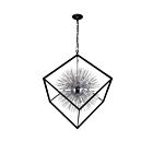 CWI Lighting Starburst 1178P44-20-601 Chrome And Black 20 Lights 800W Chandelier