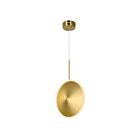 CWI Lighting Ovni 1204P12-1-625 Brass 7W LED Pendant