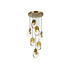 CWI Lighting Tranche 1206P24-7-629 Brushed Brass 7-Lights 39W Chandelier