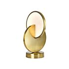 CWI Lighting Tranche 1206T10-1-629 Brushed Brass 1-Light 8W Table Lamp